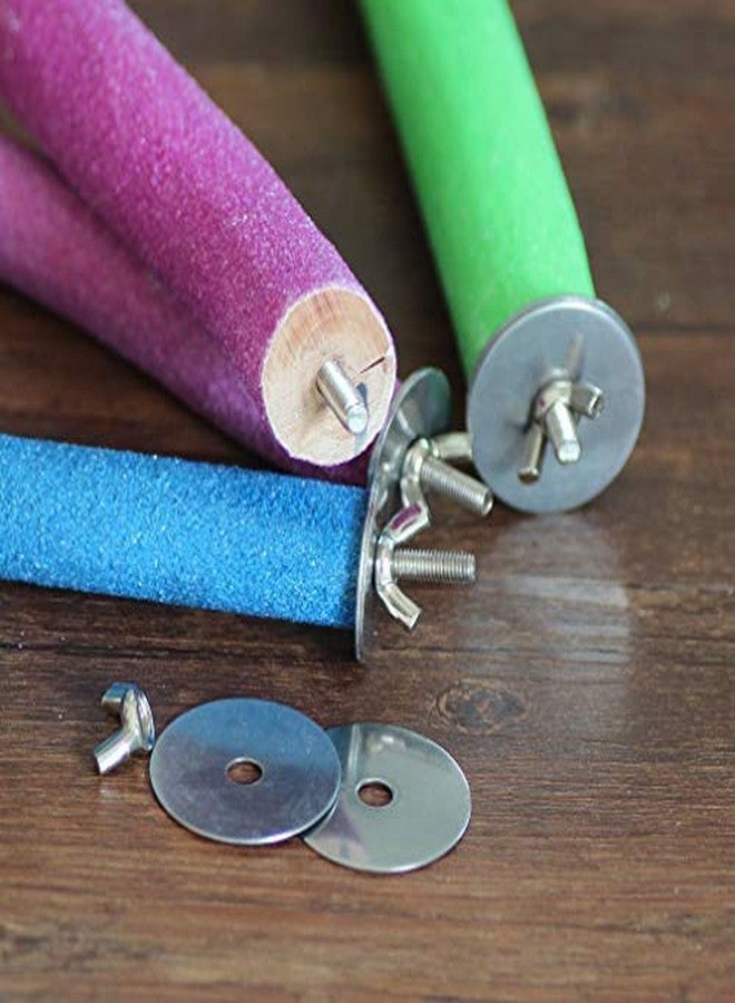 سايج سكوير مجموعة سيج سكوير من 3 قطع من موائل الطيور الطبيعية، عبارة عن مجثم/حامل/لعبة خشبية رملية للببغاء/الكوكاتيل/الببغاء الرمادي الأفريقي/الكوكاتو (3 قطع) (الأحجام - 8 بوصات، 12 بوصة، 16 بوصة). - Image 2